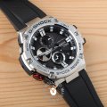 Black &amp; Silver Gents Smartphone Link Functions Watch Fall Winter Collection G-Shock