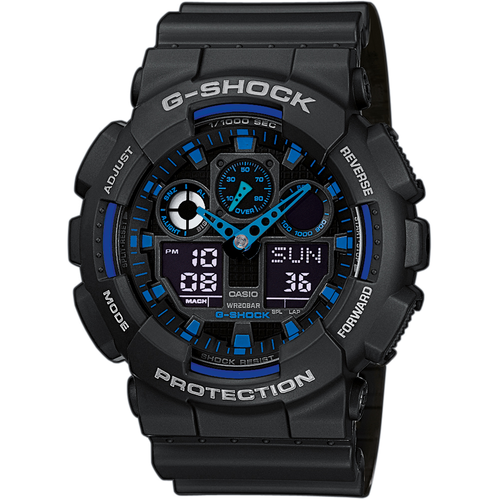 Relógio G-Shock Classic Style GA-100-1A2ER Ana-Digi