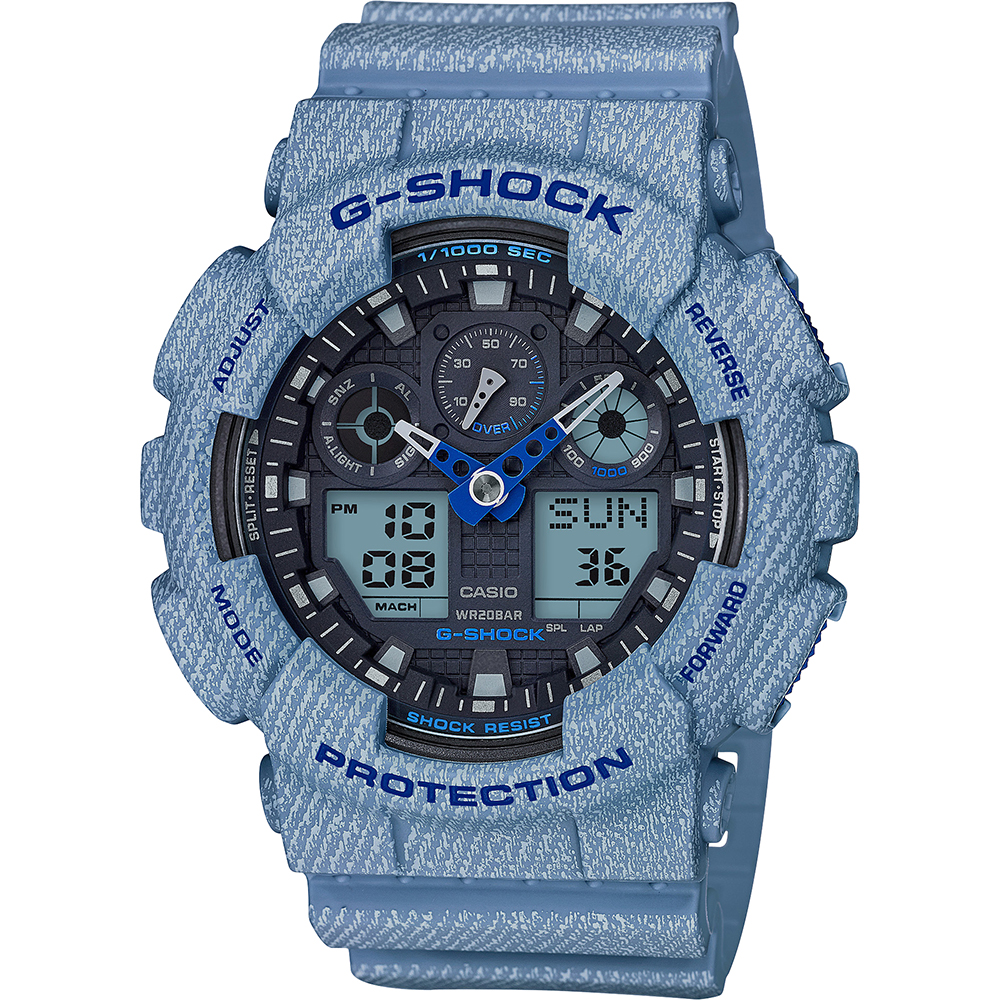 Montre G-Shock Classic Style GA-100DE-2AER Denim Color