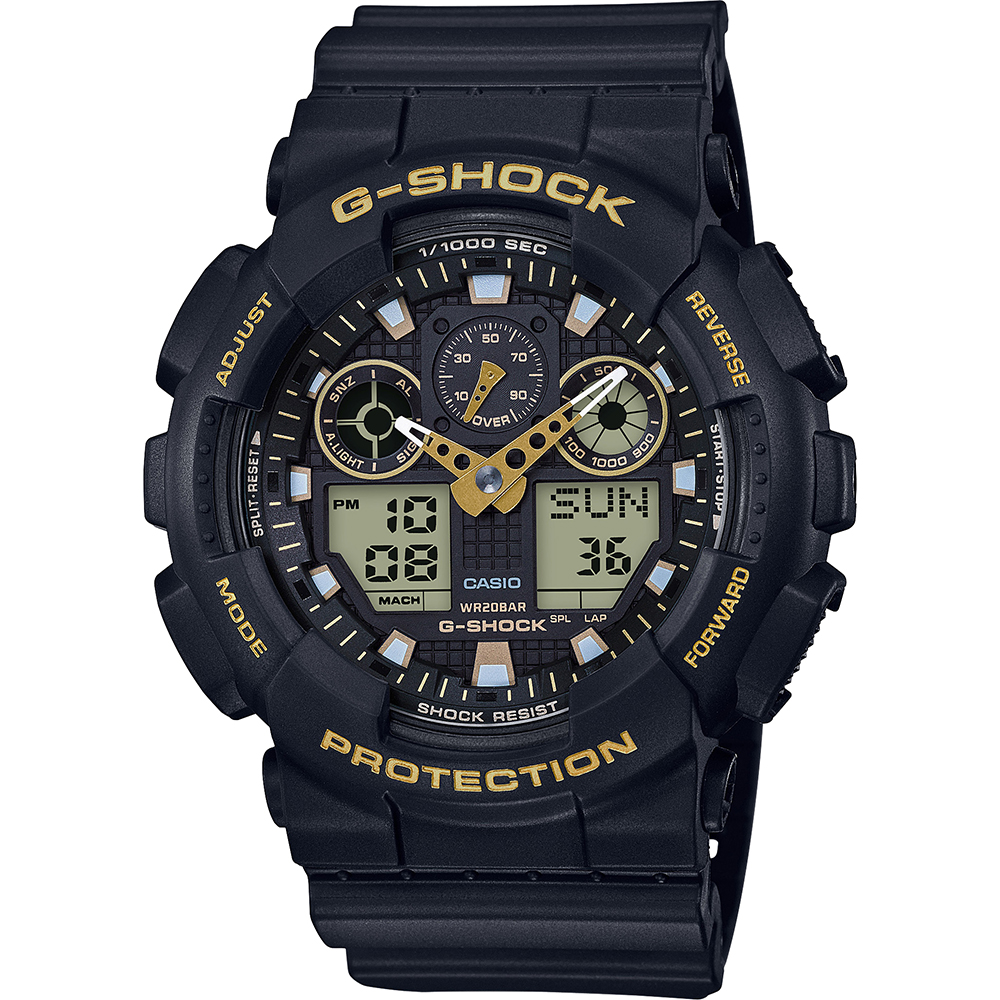 Relógio G-Shock Classic Style GA-100GBX-1A9ER Ana-Digi - Garrish Black