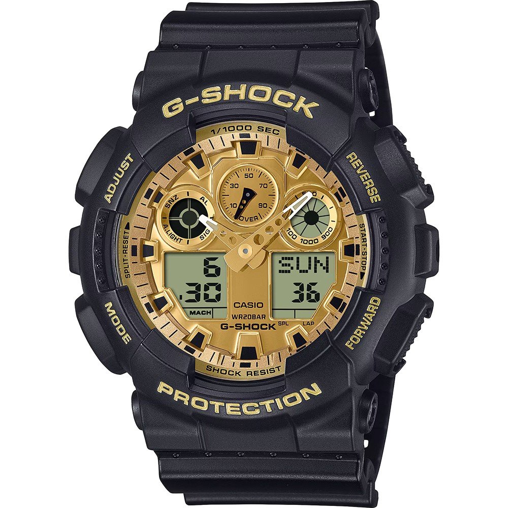 G-Shock Classic Style GA-100GGB-1A9ER Black and Gold Watch • EAN