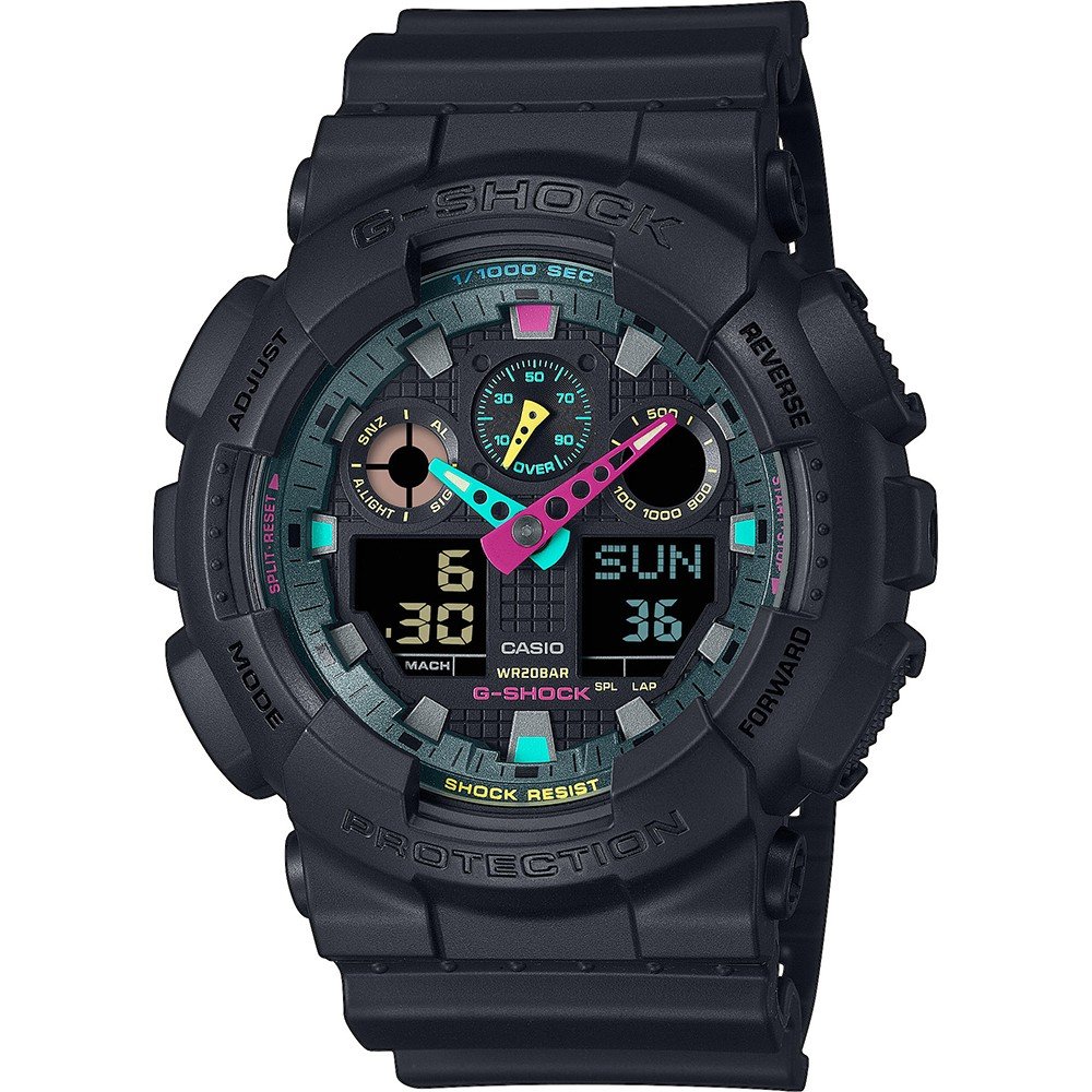 G-Shock Classic Style GA-100MF-1AER Multi Fluorescent Accents Watch