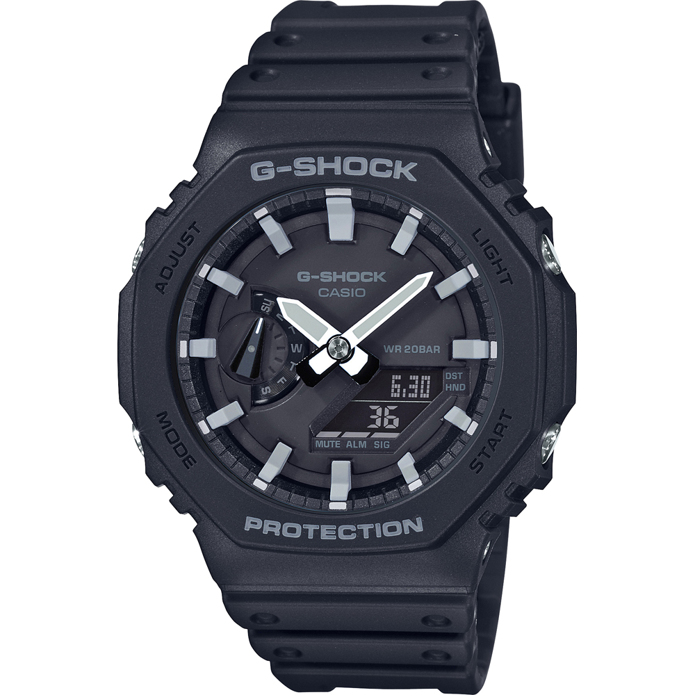 plotseling Over het algemeen slinger G-Shock Classic Style GA-2100-1AER Carbon Core Watch • EAN: 4549526241703 •  Mastersintime.com