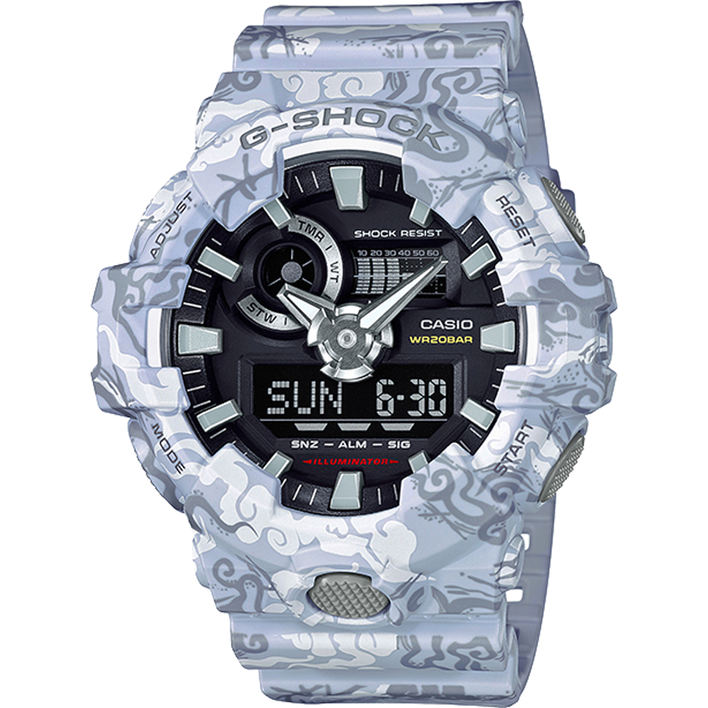 G-Shock Classic Style GA-700CG-7A Celestial Guardian - White Tiger Watch