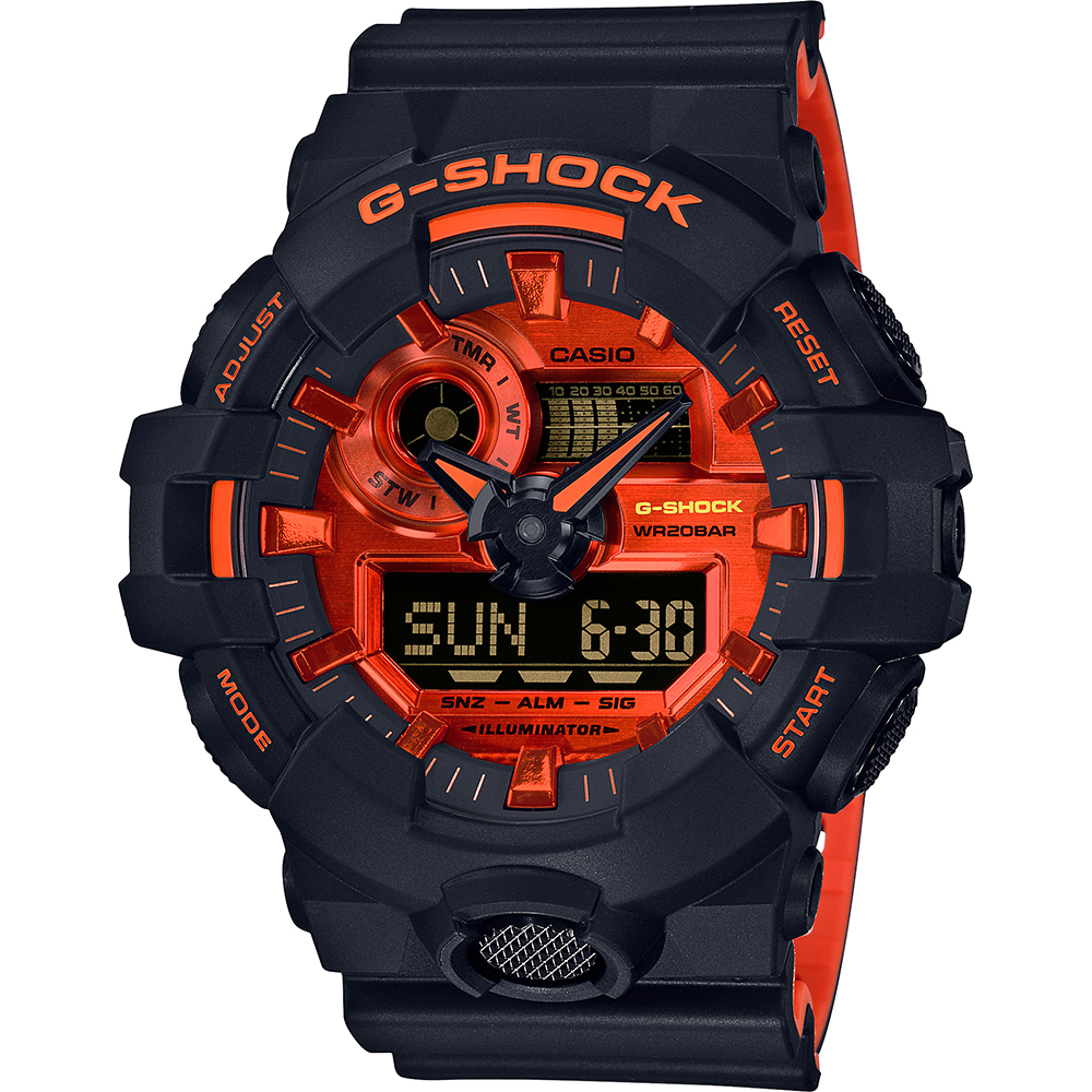 Relógio G-Shock Classic Style GA-700BR-1A Bright Orange