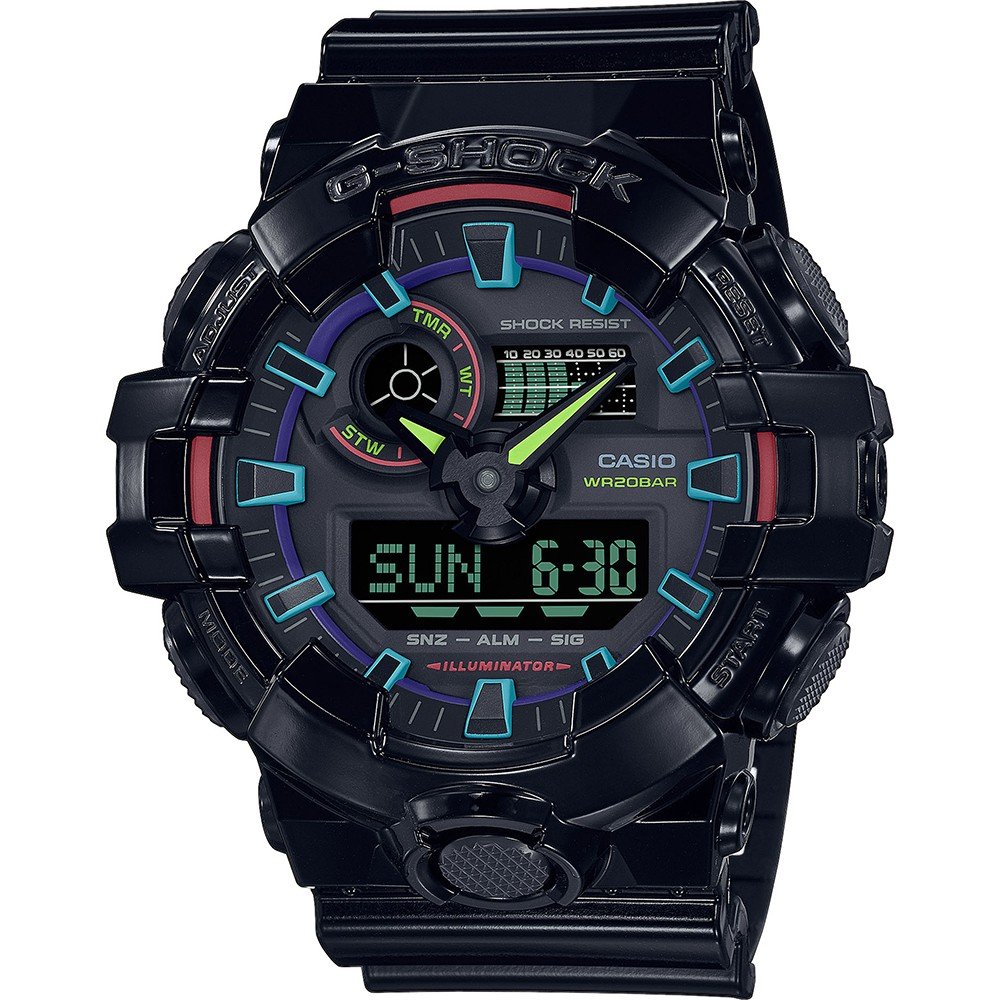 G-Shock Classic Style GA-700RGB-1AER Virtual Rainbow Zegarek