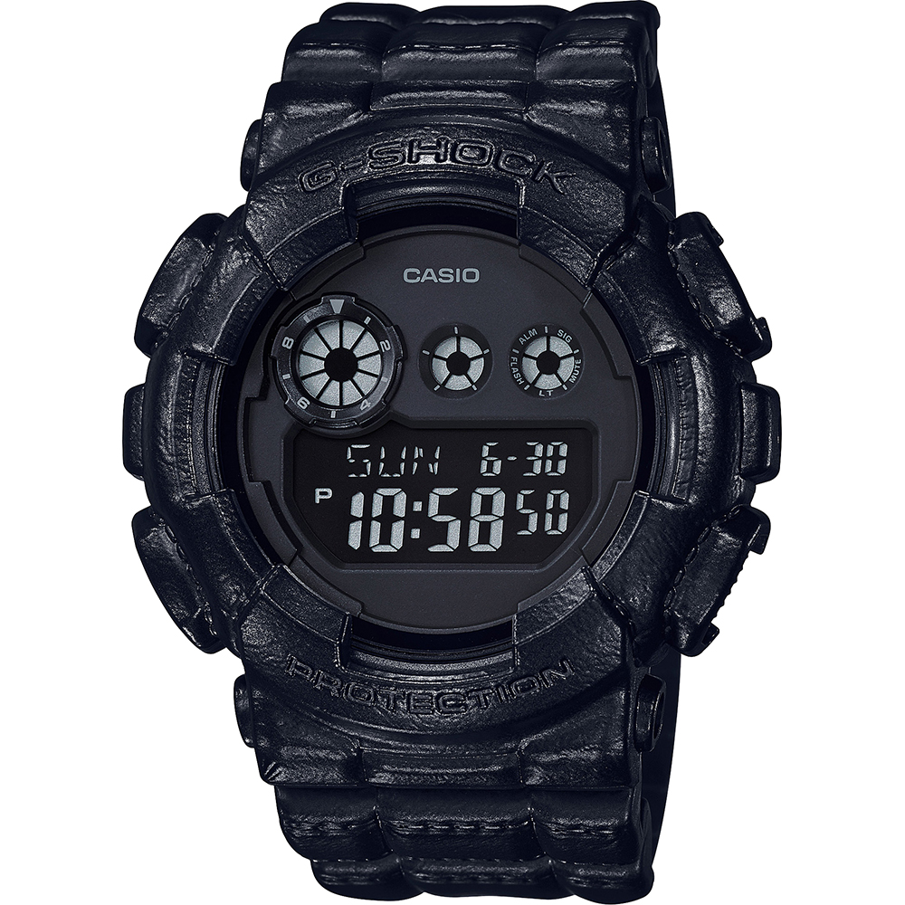 Montre G-Shock Classic Style GD-120BT-1 Black Out Texture