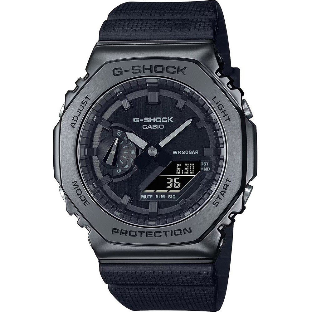 G-Shock G-Metal GM-2100BB-1AER Metal Covered CasiOak Watch • EAN:  4549526344343 •