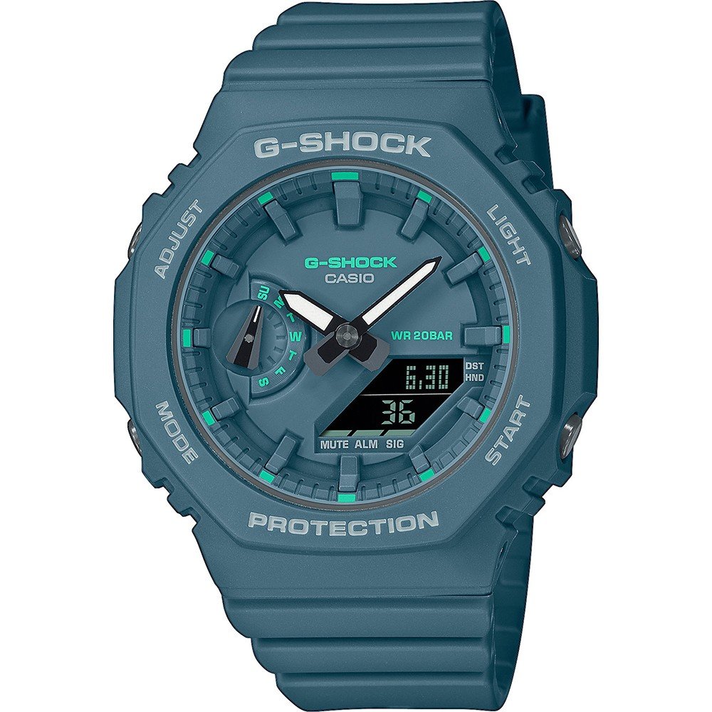 G-Shock G-MS GMA-S2100GA-3AER Green Accent Colors Watch