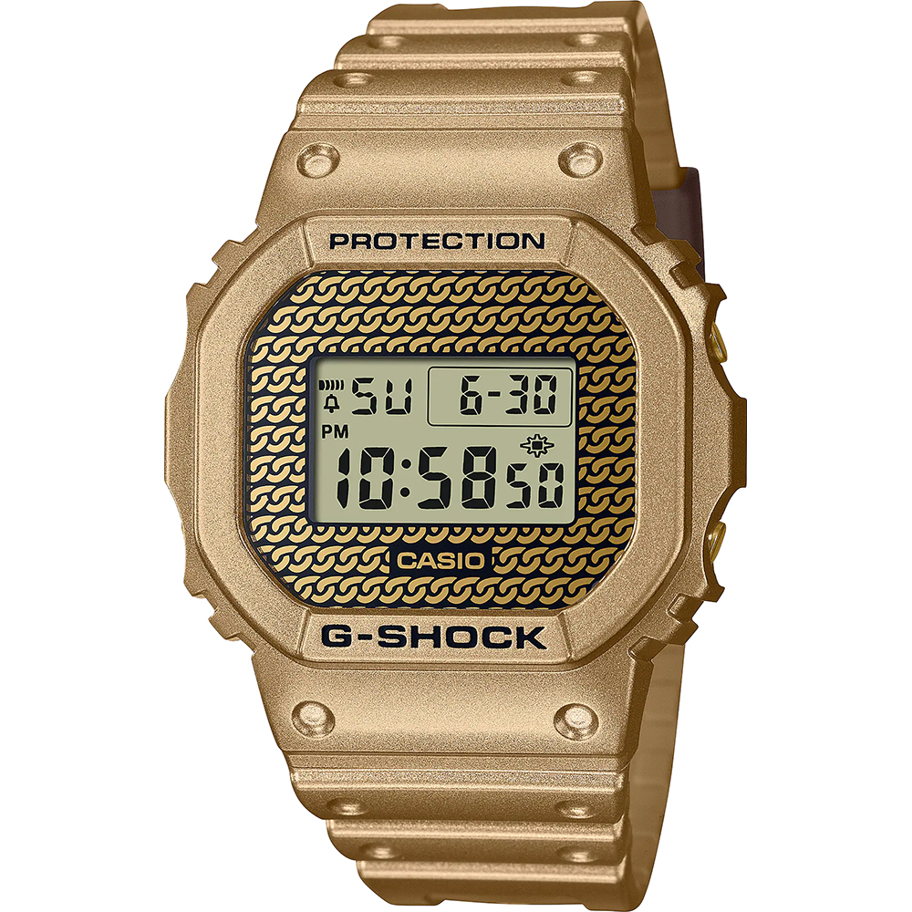 G-Shock Classic Style DWE-5600HG-1ER Hip Hop Gold Chain Watch