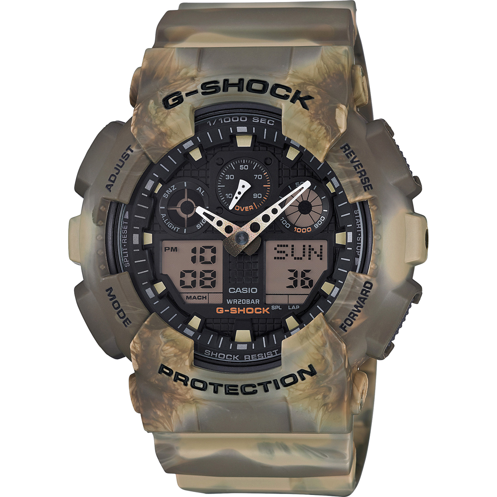 G-Shock Classic Style GA-100MM-5A Marble Camouflage Watch