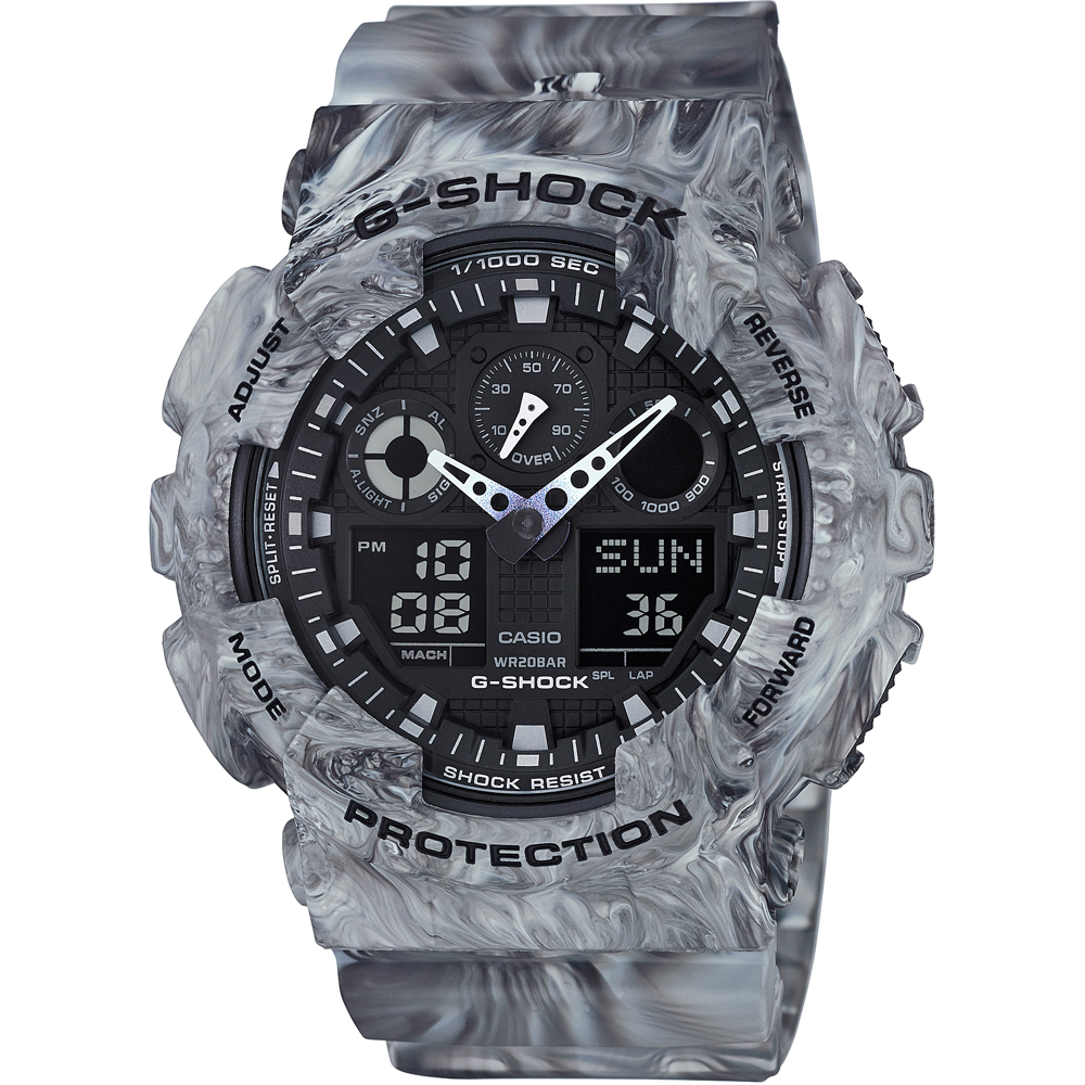 G-Shock Classic Style GA-100MM-8A Marble Camouflage Watch