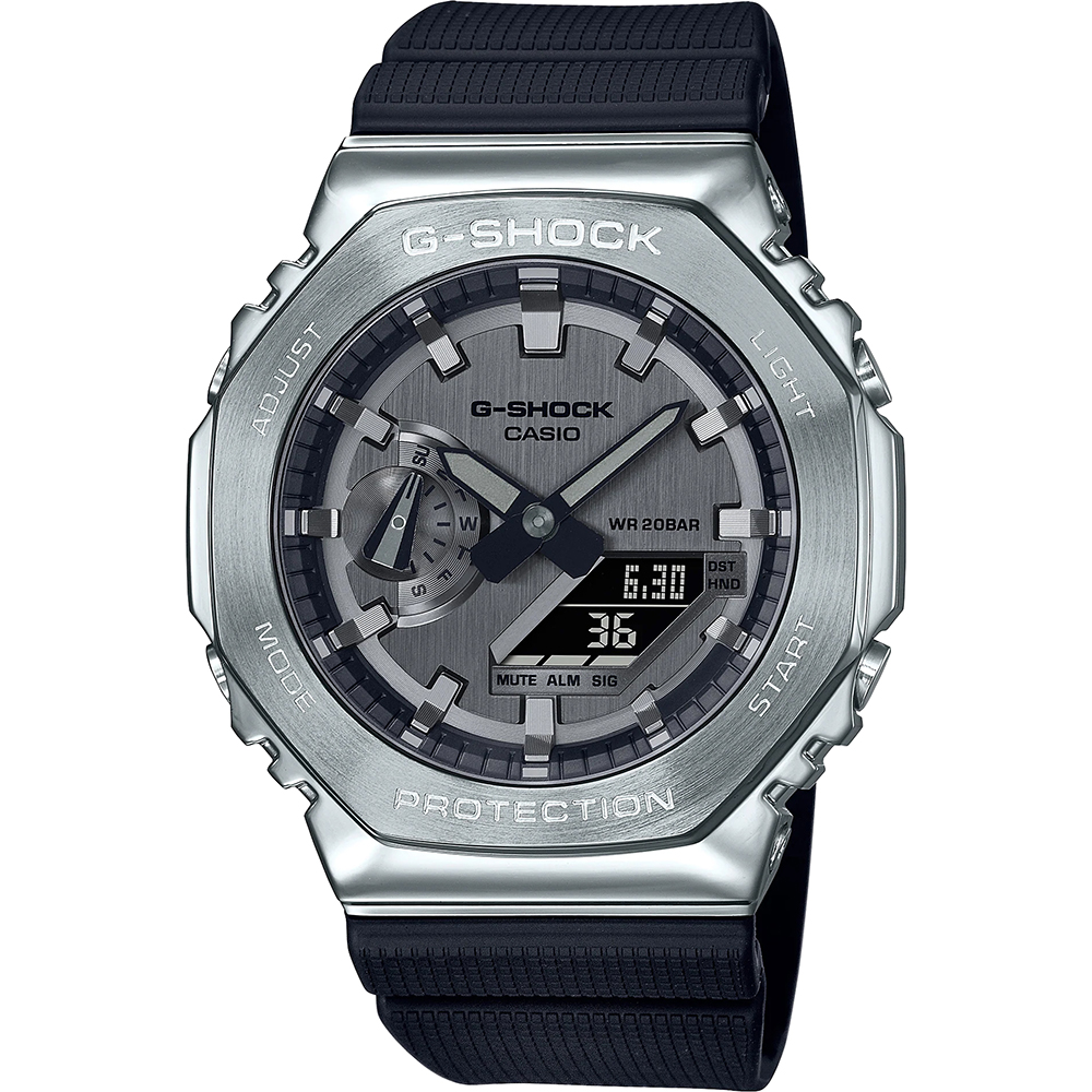 G-Shock G-Metal GM-2100-1AER Metal Covered CasiOak Watch • EAN