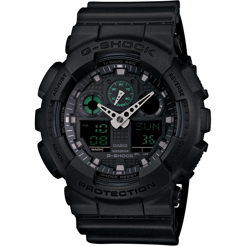 Montre G-Shock Classic Style GA-100MB-1AER Mission Black