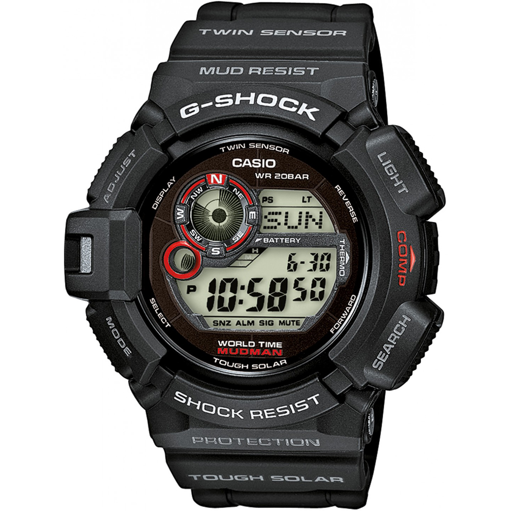 G-Shock Master of G G-9300-1ER Mudman Horloge