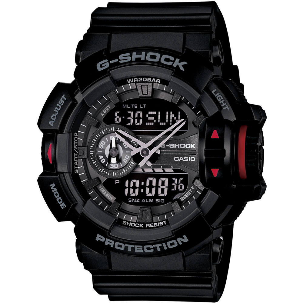 G-Shock Classic Style GA-400-1BER Rotary Switch Horloge