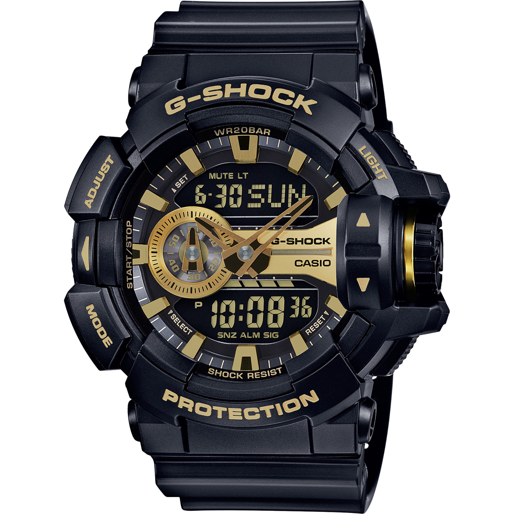 G-Shock Classic Style GA-400GB-1A9 Rotary Switch Garrish Black Watch