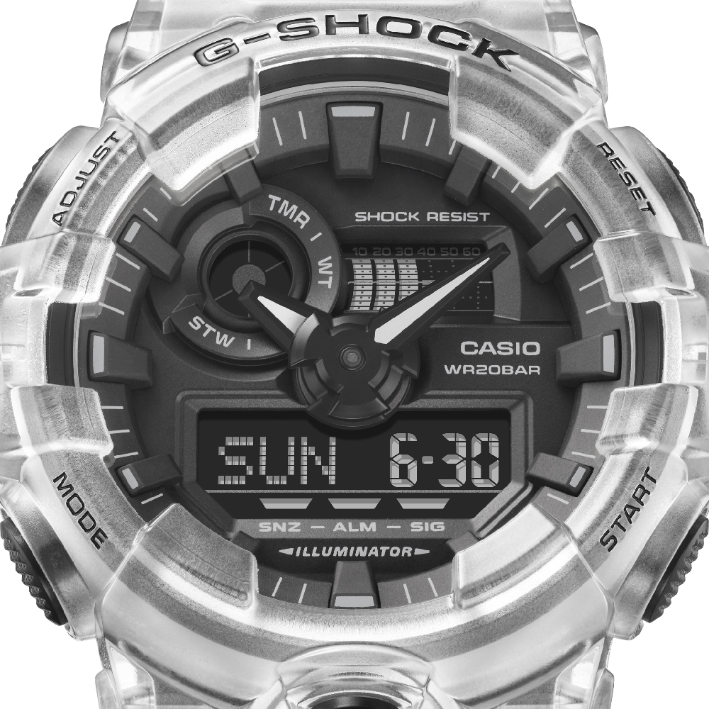 G-Shock GA-700SKE-7AER watch - Skeleton 
