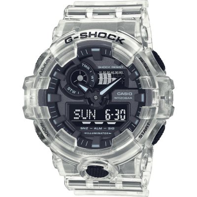 G-Shock Classic Style GA-700SKE-7A Skeleton Series - White Watch