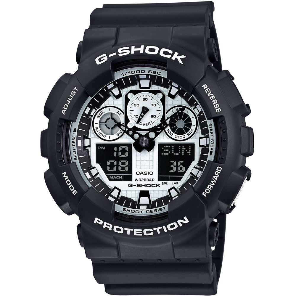 G-Shock Classic Style GA-100BW-1AER Team Zebra Watch