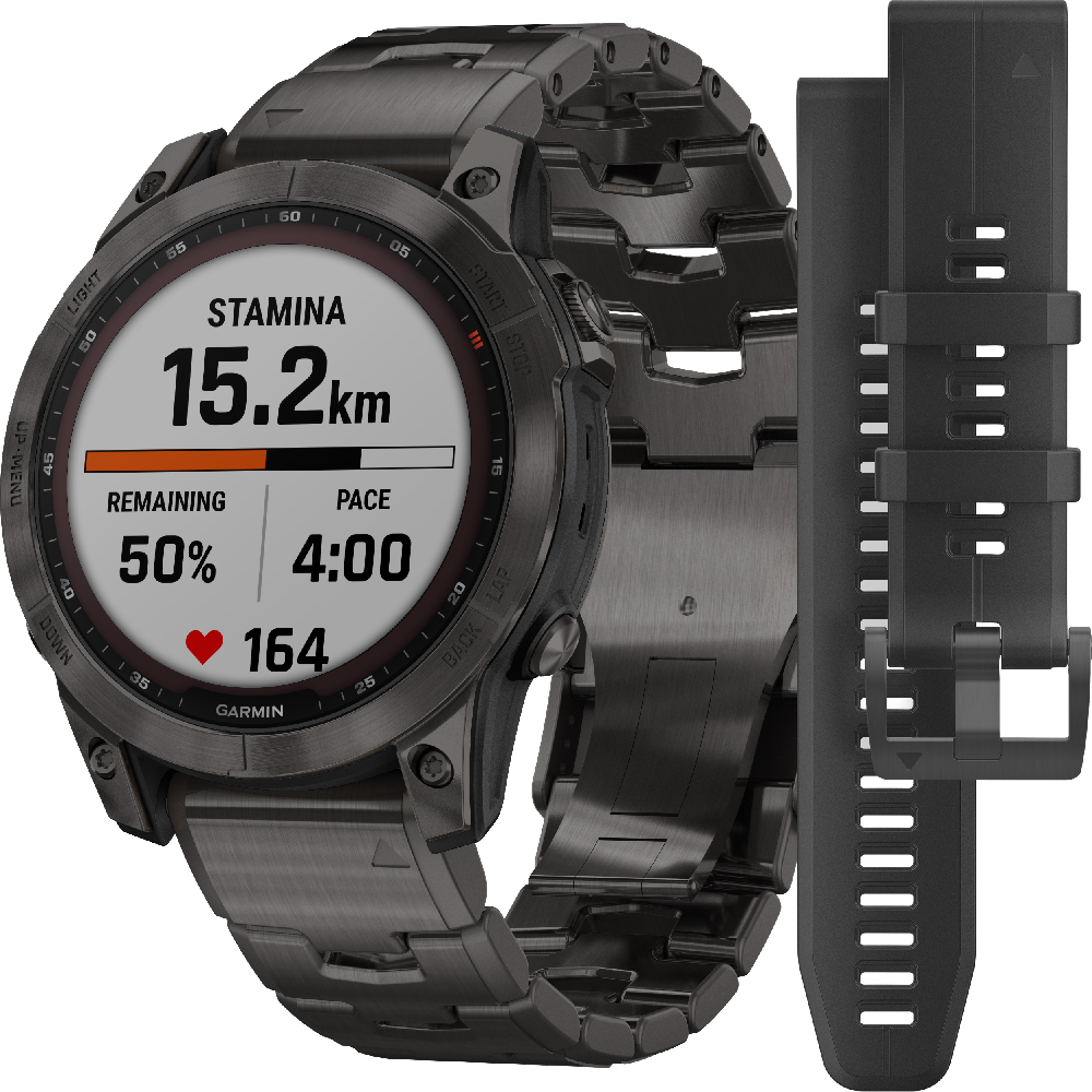 Garmin fēnix 7 Sapphire Solar GPS Watch - Black for sale online