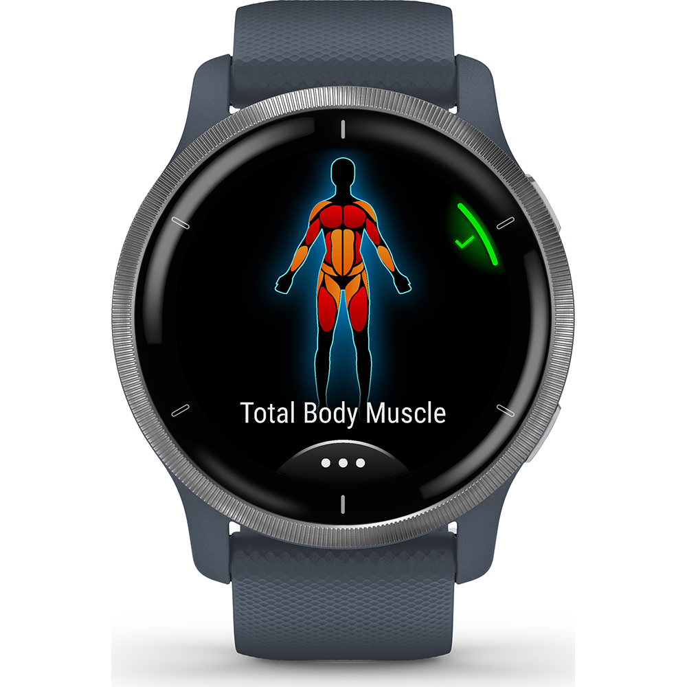 Smartwatch Garmin VENU 2 Noir – Ouvert Mais Jamais Porté, Micro-rayure Sur écran