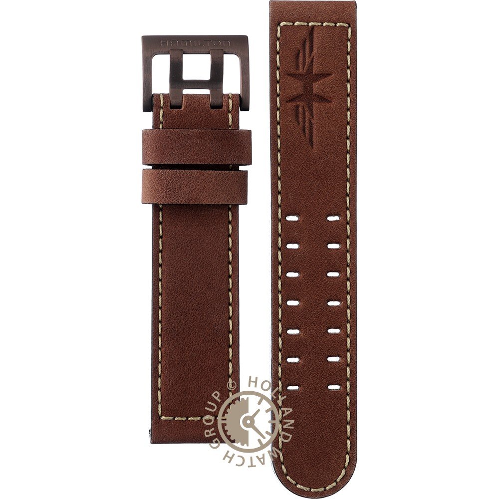 Hamilton Straps H690.646.109 Khaki Pilot Strap • Official dealer
