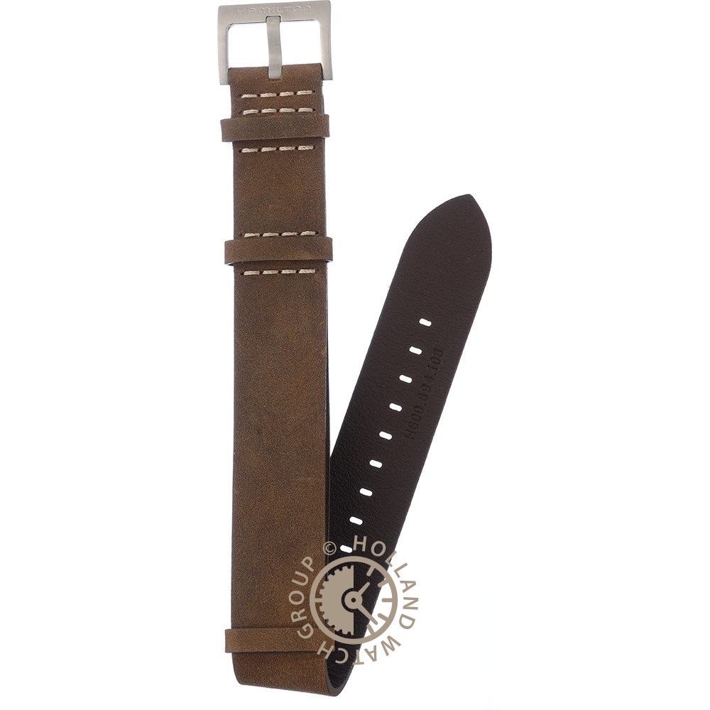 Hamilton Straps H690.694.108 Khaki Field Strap • Official dealer