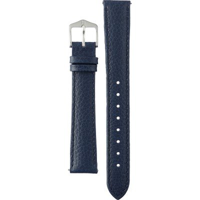 Cinturino Per Orologio In Pelle Di Vitello Myledershop – 16 Mm, Nero, Fibbia In Argento Senza Nichel, Morbido E Comodo, Lunghezza Totale 19 Cm