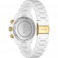 White ceramic ladies watch with day-date and 24h dials Spring Summer Collection Hugo Boss