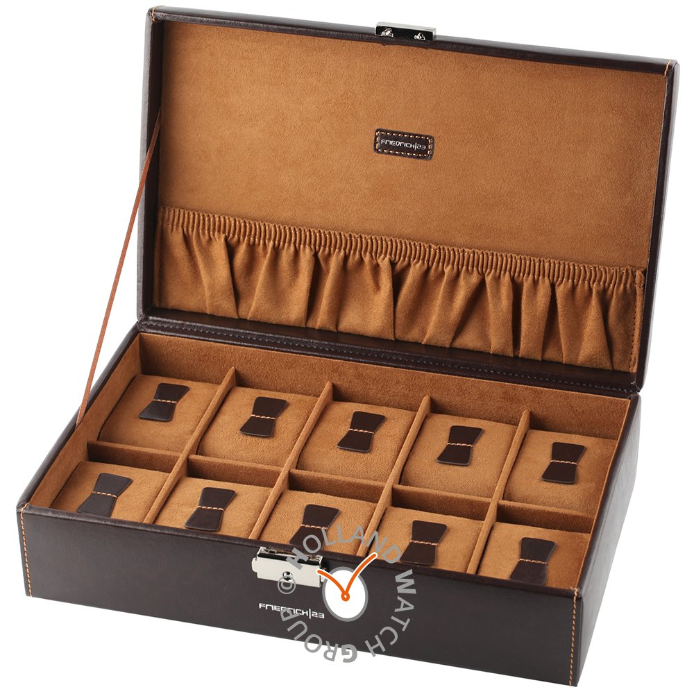 HWG Accessories bond-10-Brown2 Watch storage box