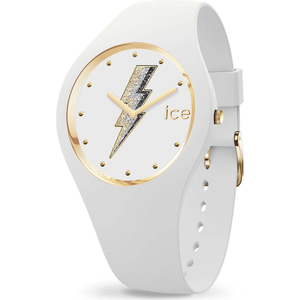 orologio Ice-Watch Ice-Silicone 019857 ICE Glam Rock - Electric White