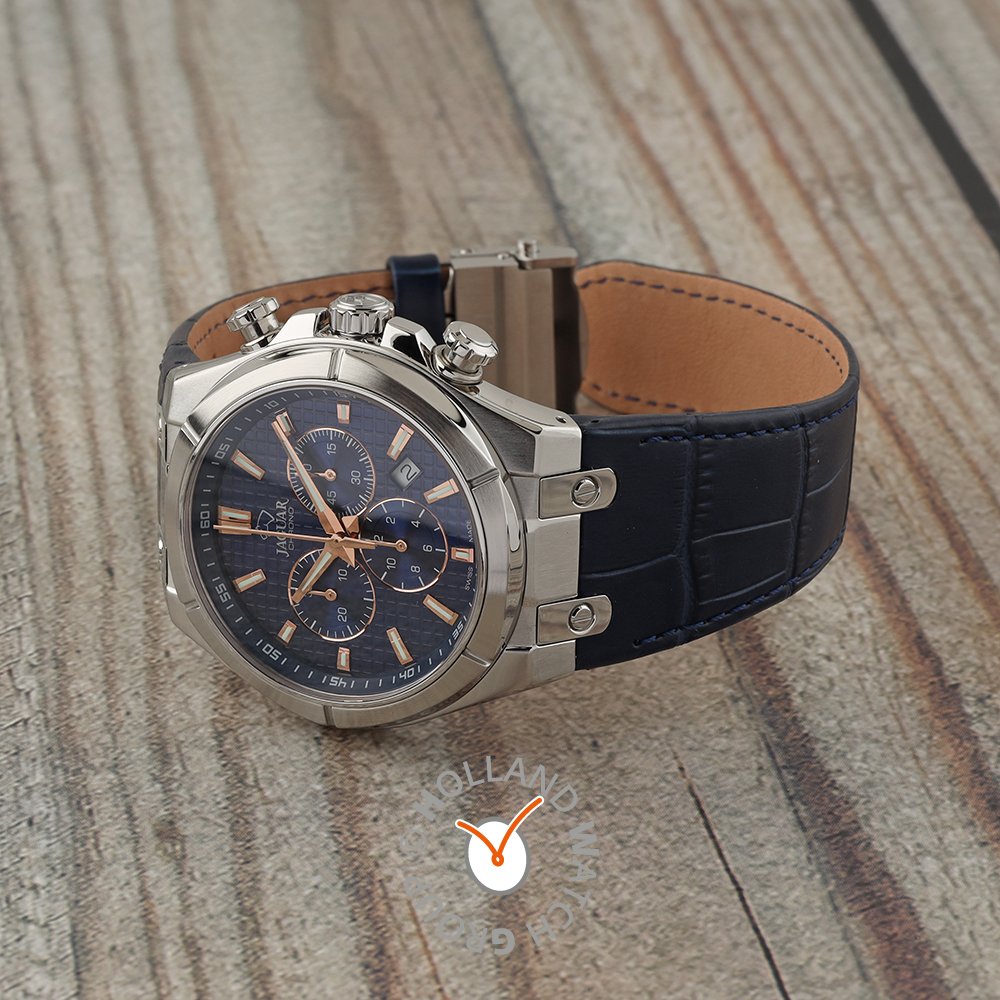 Jaguar Orologio Analogico Uomo Daily Class J696/2 - Quadrante Blu Con Calendario - 3