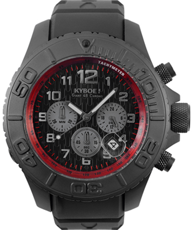 Kyboe ST.48-001 Stealth All Black Horloge