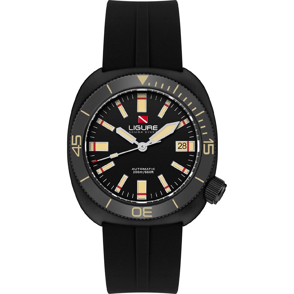 Relógio Ligure LWT21004N Tartaruga ‘Nero di seppia’