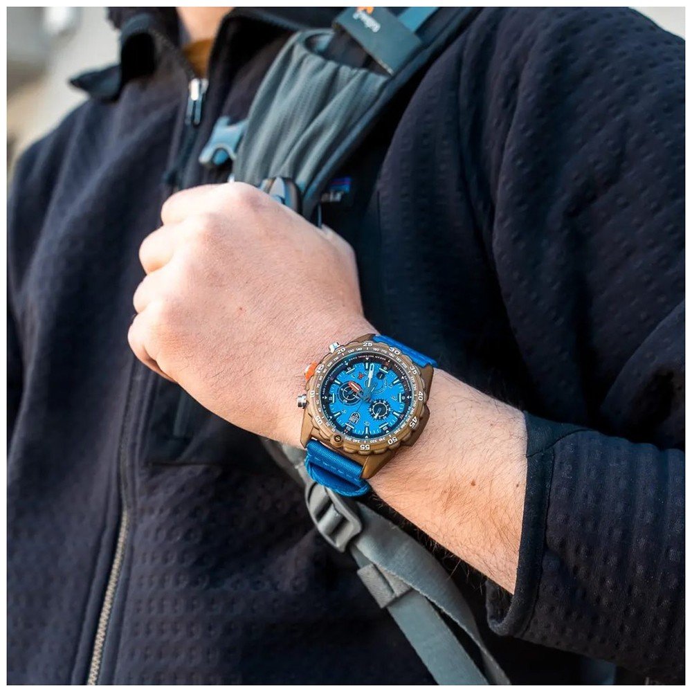 Luminox XB.3743.ECO Bear Grylls Survival – Orologio Uomo Al Quarzo Svizzero, Cassa 45mm In Plastica Riciclata, Quadrante Blu, Cinturino In Plastica, 200m - 2