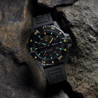 Luminox Orologio analogico al quarzo svizzero da uomo, con cinturino in gomma, XL.1003.ICE