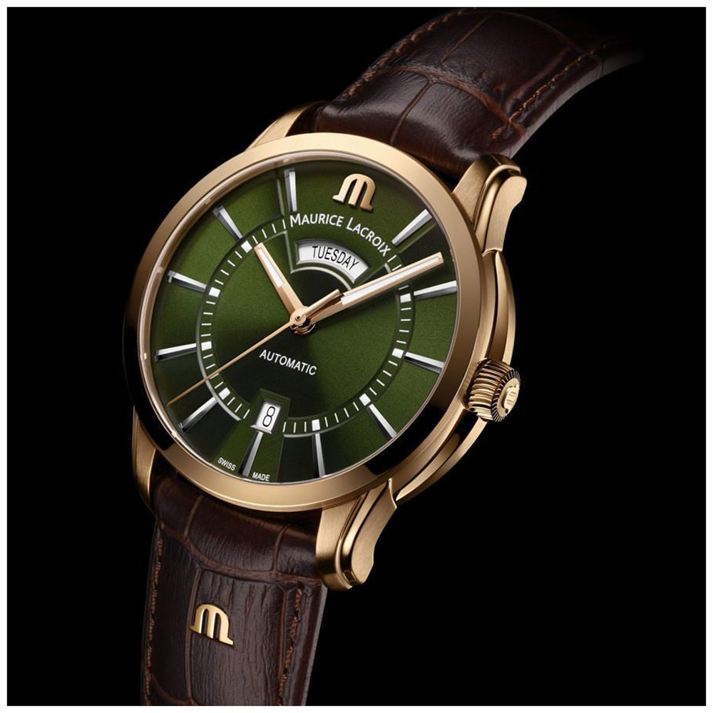 Maurice Lacroix Pontos PT6358-BRZ01-63E-3 Pontos Day-Date Watch 