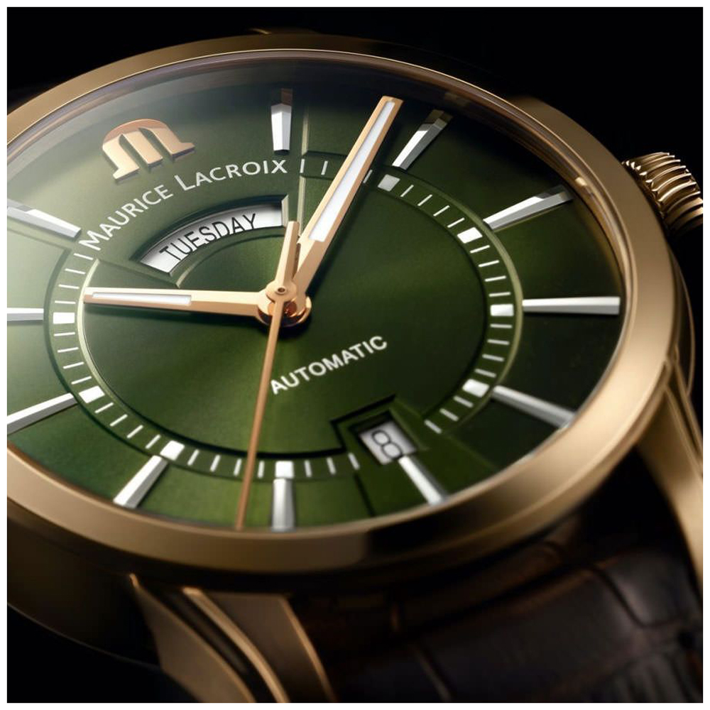 Maurice Lacroix Pontos PT6358-BRZ01-63E-3 Pontos Day-Date Watch 