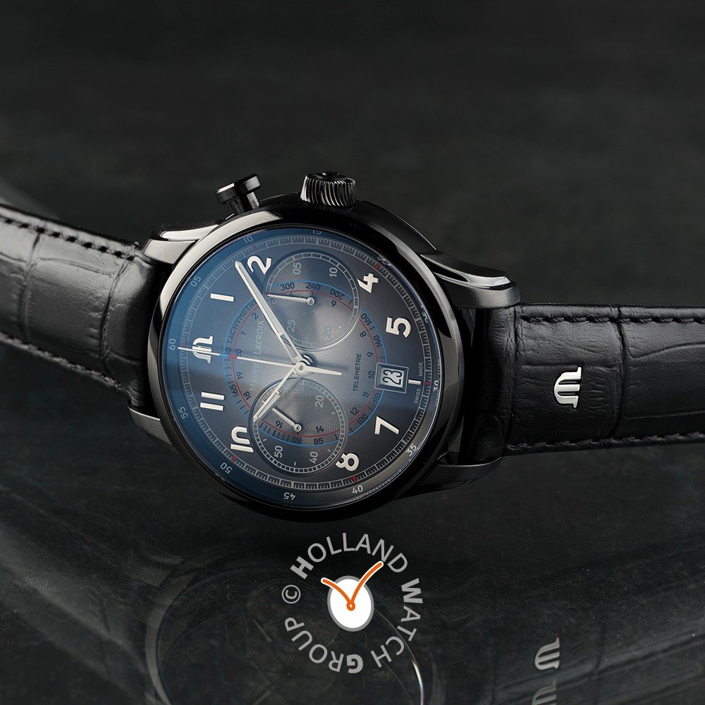 Maurice Lacroix Pontos PT6428-DLB01-320-2 Pontos Chronograph Monopusher  Watch • EAN: 7630020611219 • | Schweizer Uhren