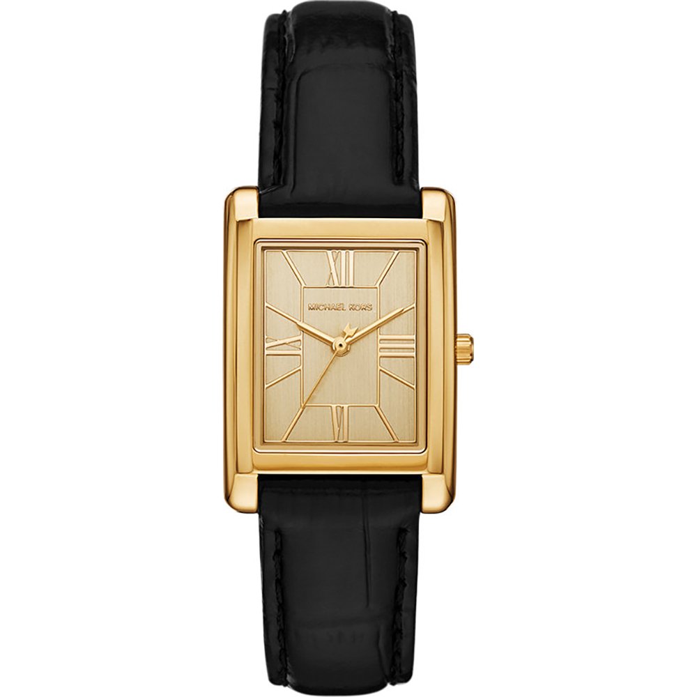 Michael Kors MK3284 腕時計 Michael Kors Lexington Quartz Orange Dial Gold Steel Strap Watch