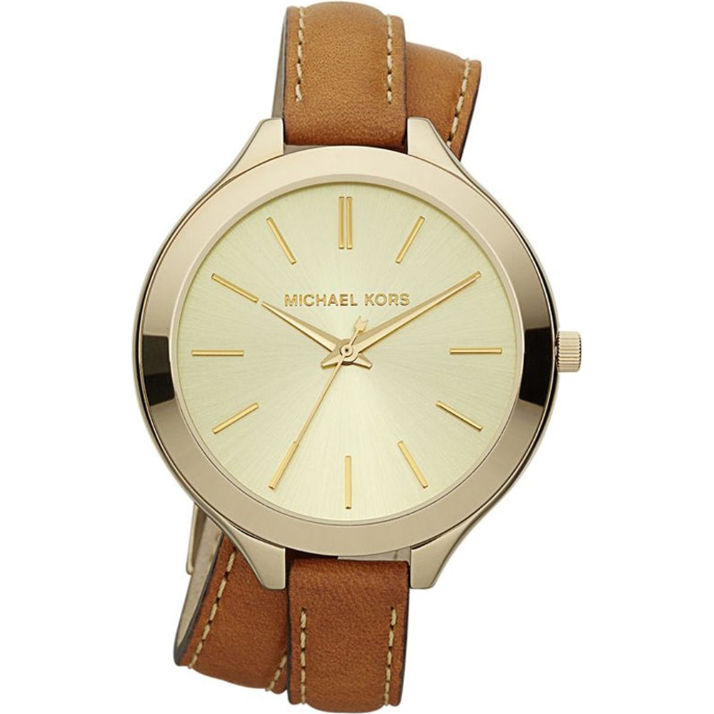 Michael Kors Watch Time 3 hands Runway Slim l MK2256