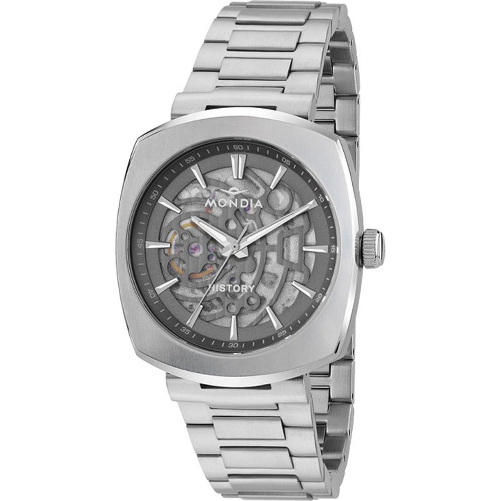 Montre Mondia Heritage Automatique GMT MI-823-SS-BK-CM - Neuve Avec étiquettes