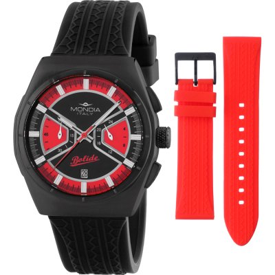 Mondia MI-819-BK-BKRD-CG Rally Legend Chrono Set Watch