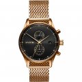 Gold dual time watch with date Spring Summer Collection MVMT
