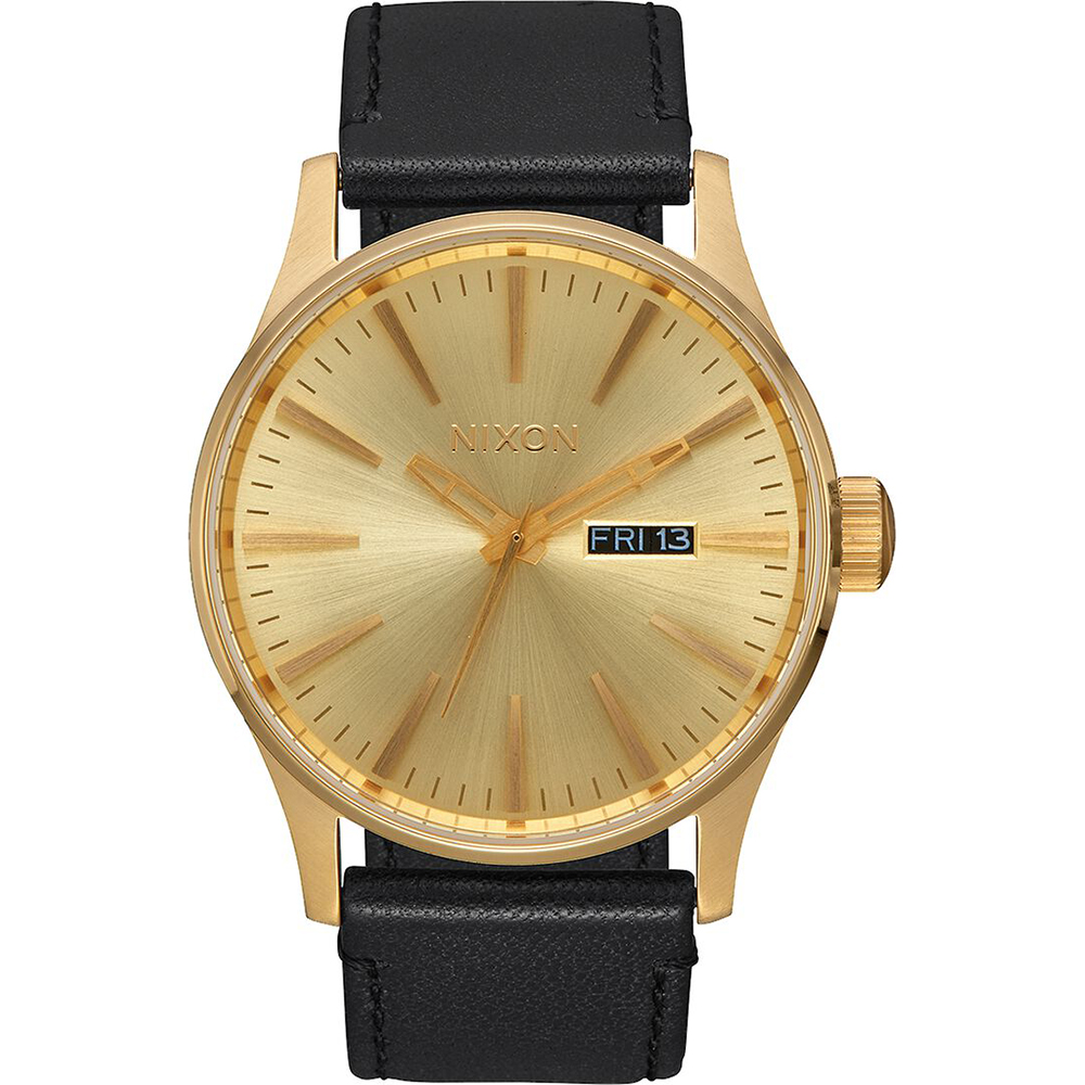 Nixon A105-510 Sentry Leather Watch