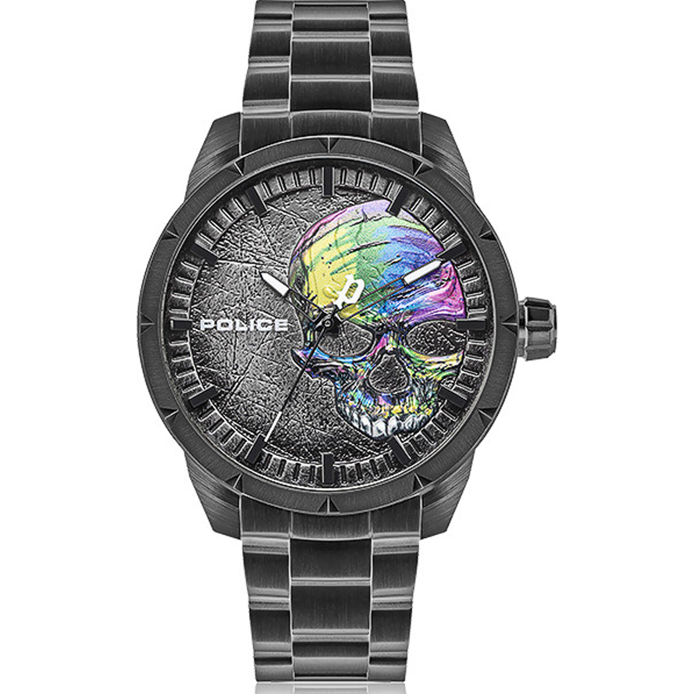 police neist skull watch