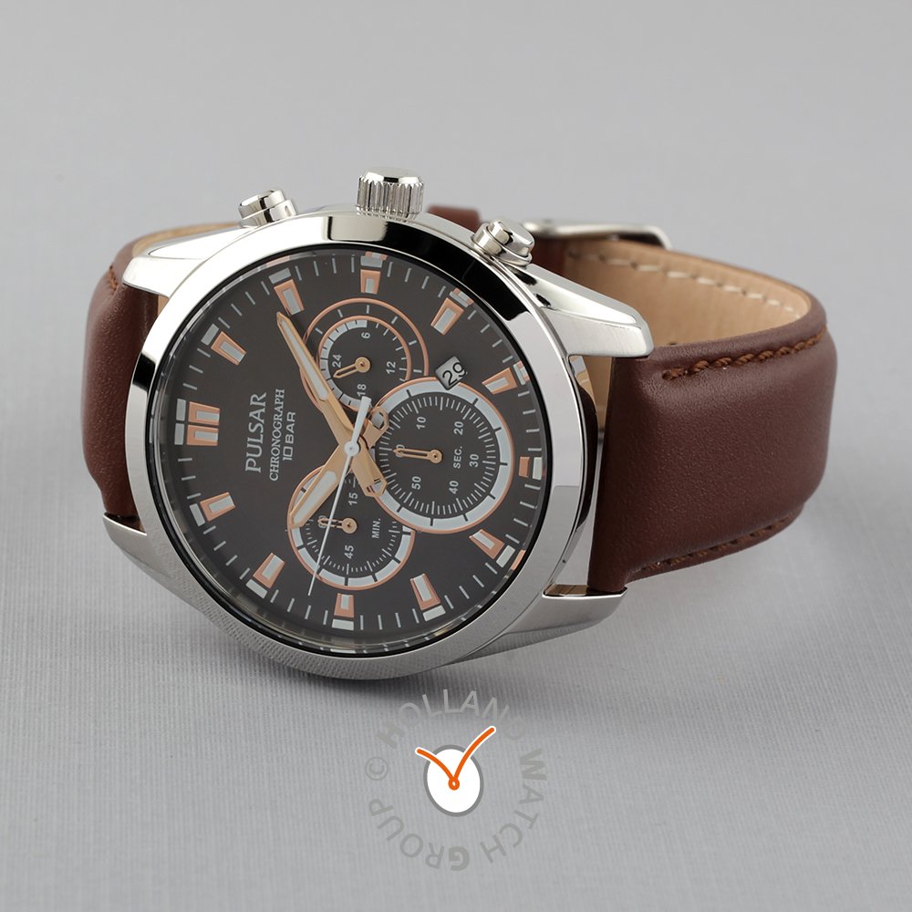 pulsar leather watch