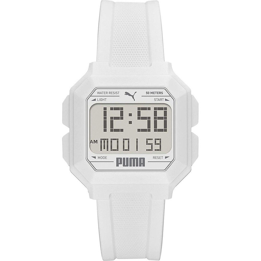 PUMA Unisex Bling Metal Silver Analog Display Quartz Silver Watch Puma Quartz Stainless Steel Automatic Watch, Silver-Toned  main image 4