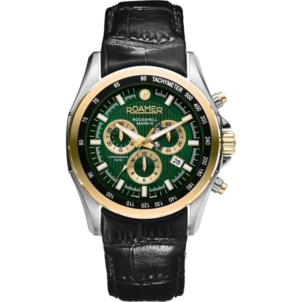 Roamer Montre chronographe pour homme à quartz 861837 Rimini en acier Roamer Montre chronographe pour homme à quartz 861837 Rimini en acier